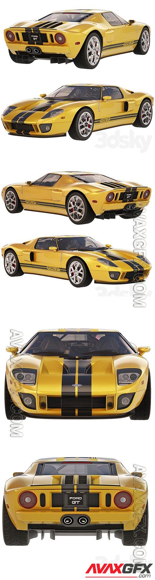 Ford GT 2005 3D Model