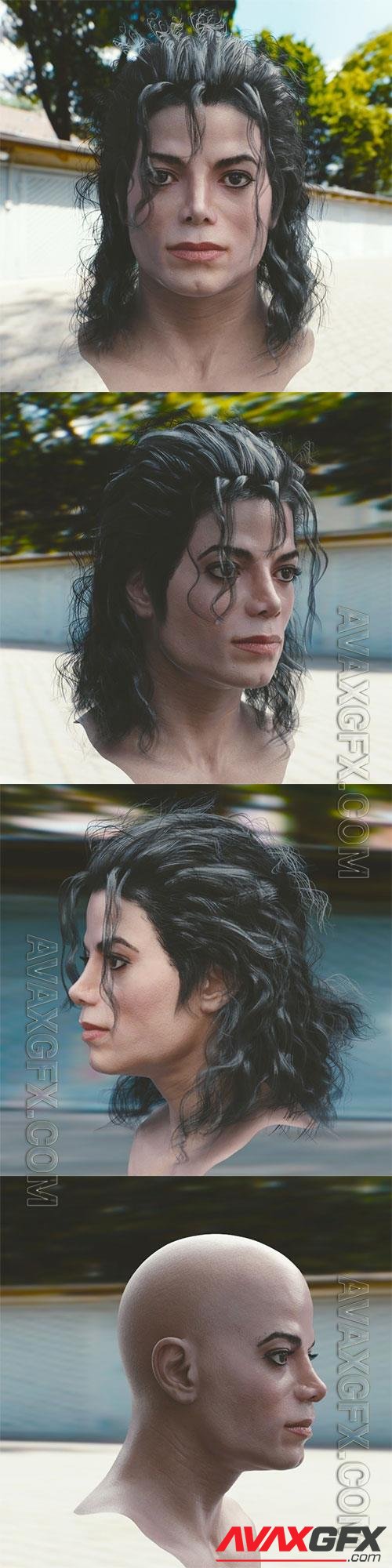 Michael Jackson head 3D Model