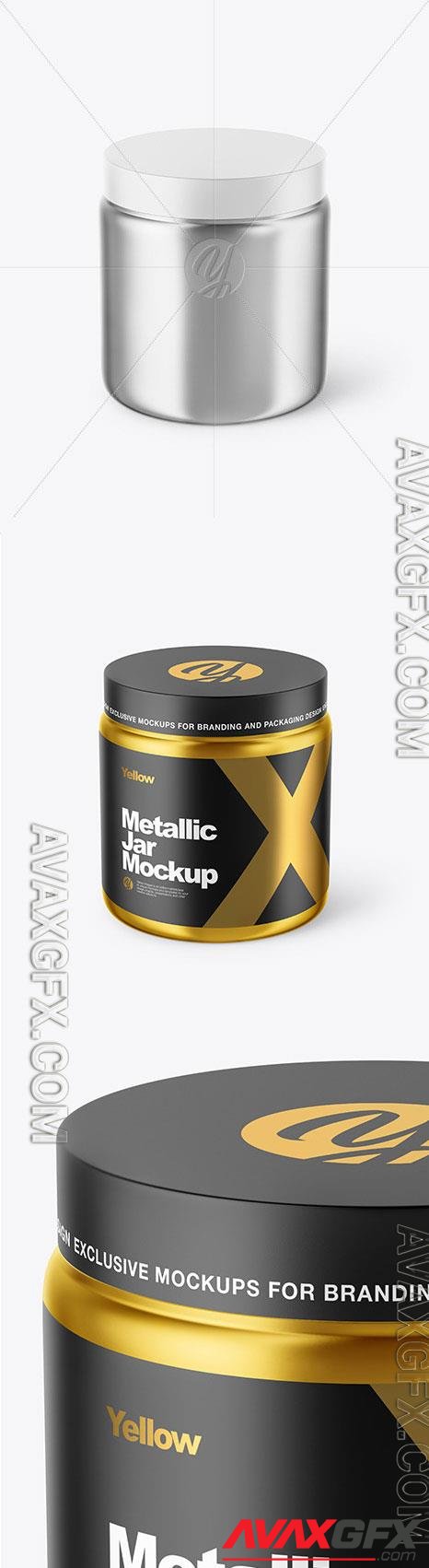 Metallized Plastic Jar Mockup 46262 TIF