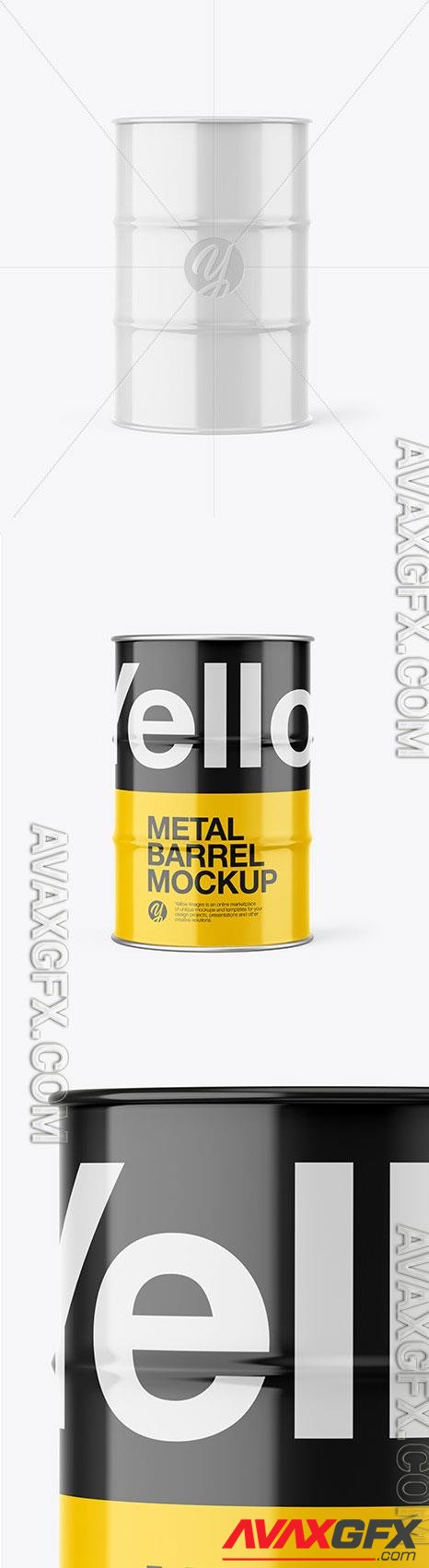 Glossy Metal Barrel Mockup 46366 TIF