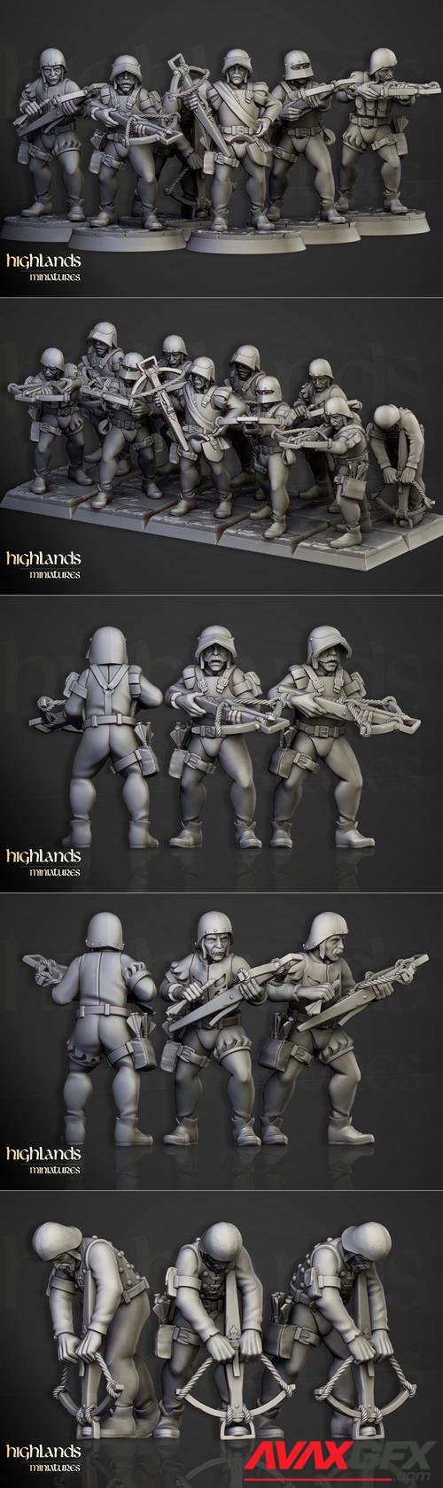 Highlands Miniatures - Sunland Crossbowman – 3D Print