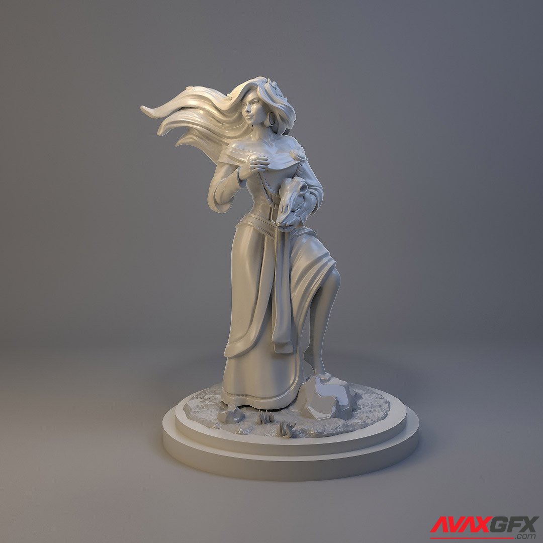 Gullveig Norse Goddess 3D Print