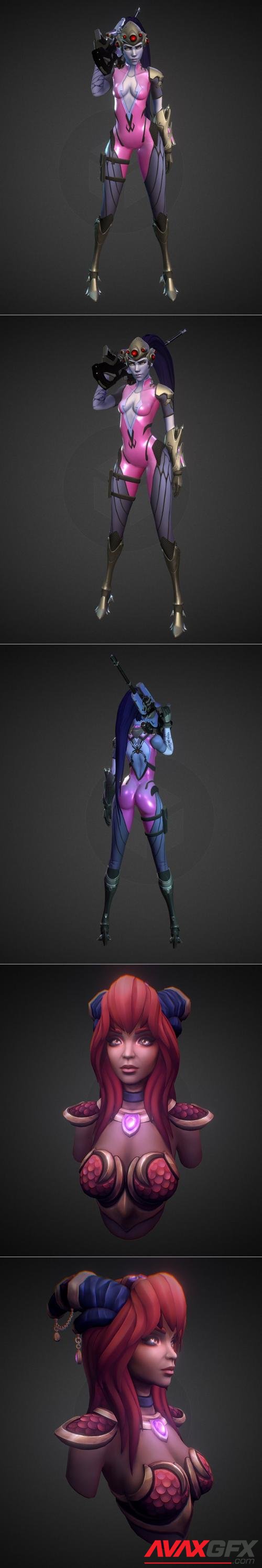 Widowmaker - OVERWATCH Fan Art and Alexstrasza the Life-Binder – 3D Print