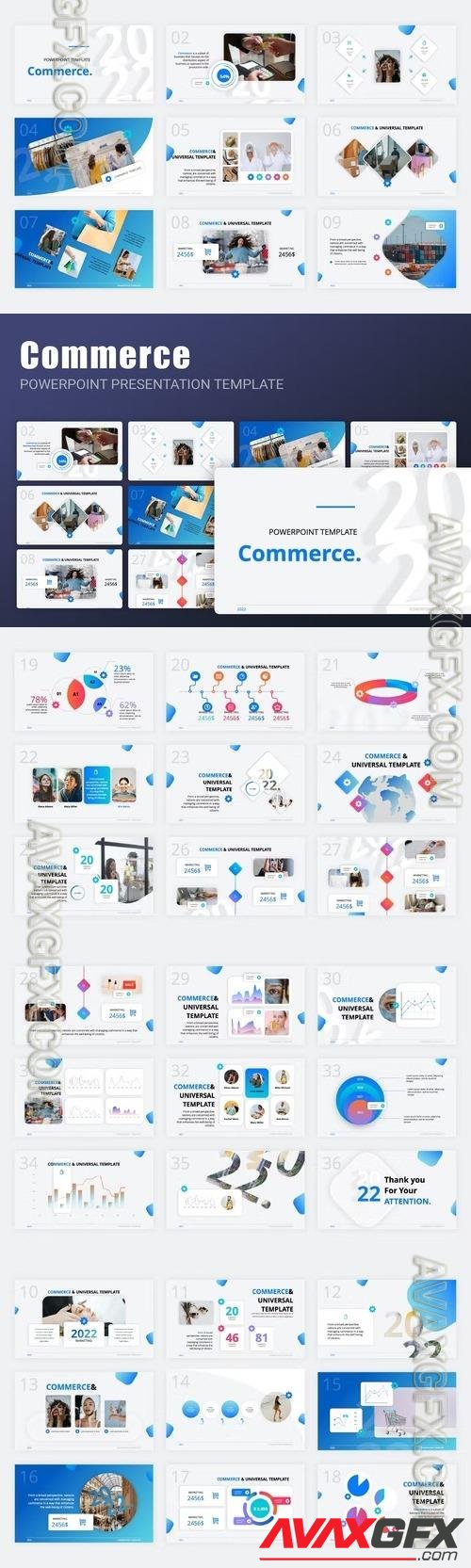 Commerce PowerPoint Template LMETV3W