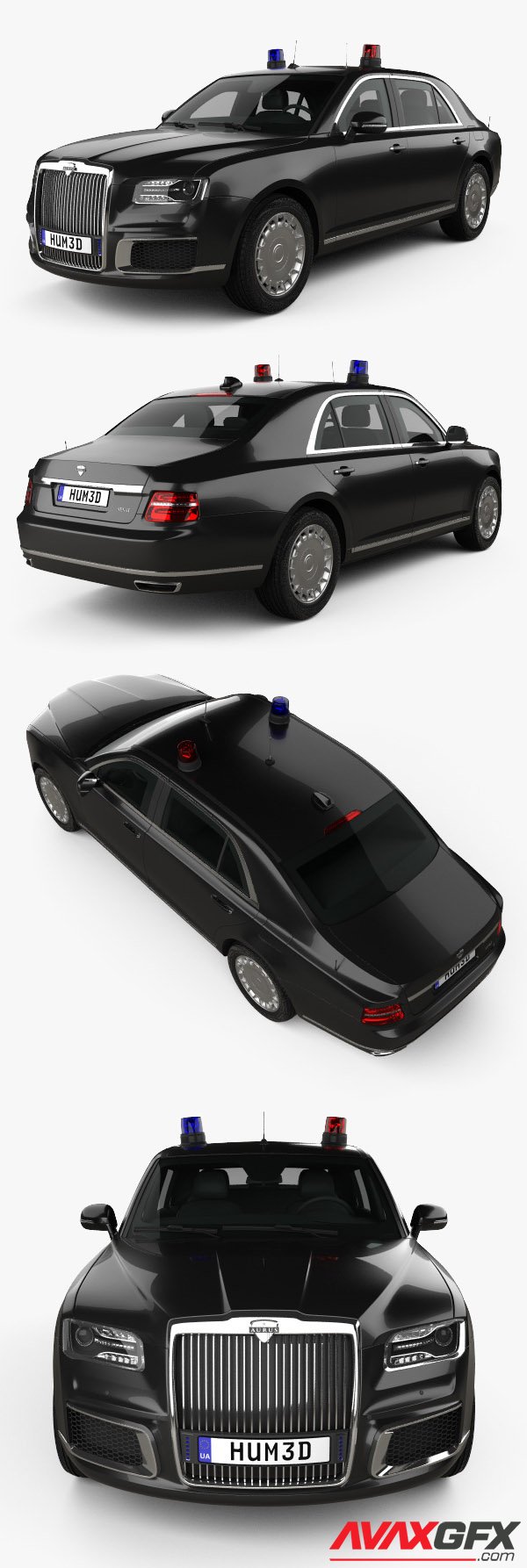 Aurus Senat Guard sedan 2021 3D