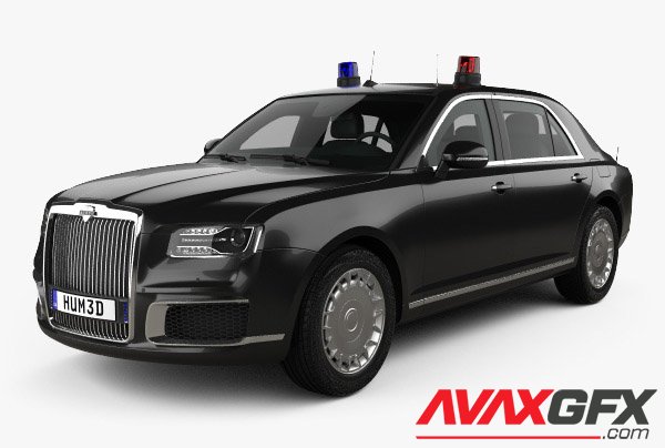 Aurus Senat Guard sedan 2021 3D