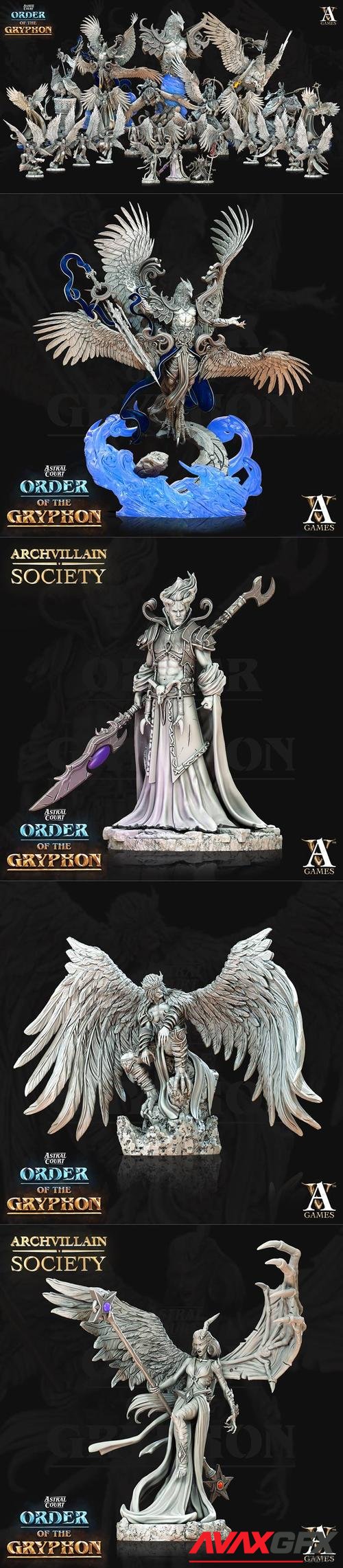 Archvillain Games - Astral Court - Order of the Gryphon – 3D Print