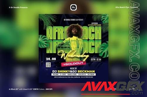 Afro Beach Flyer YPL9DNR