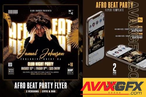 Afro Beats Party Flyer SNN9UK9