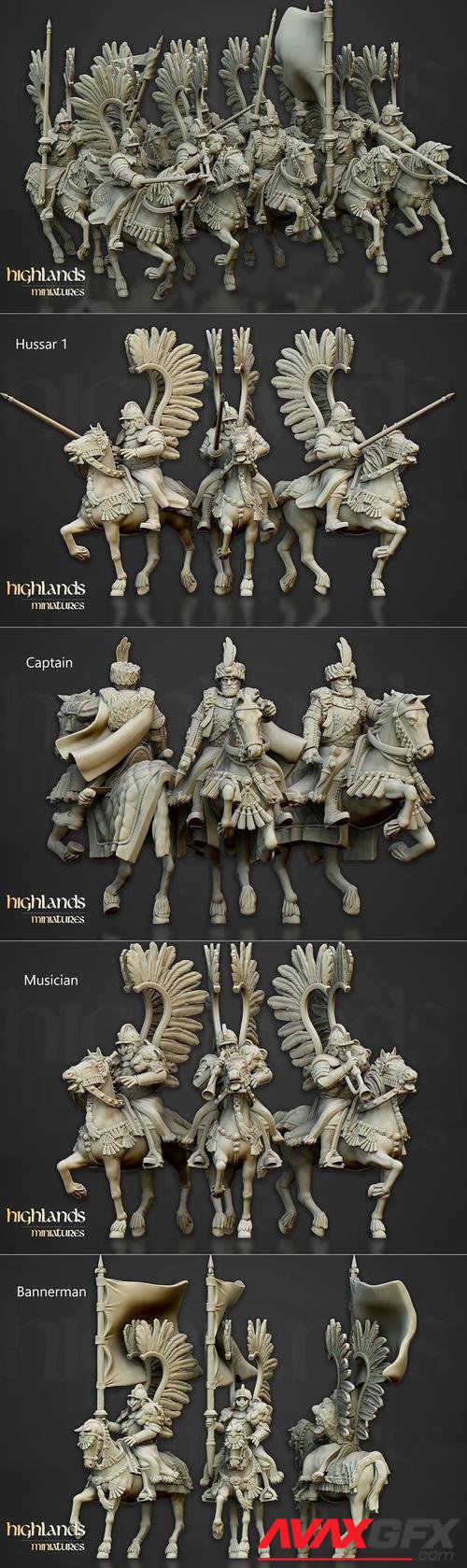 Highlands Miniatures - Winged Hussars – 3D Print