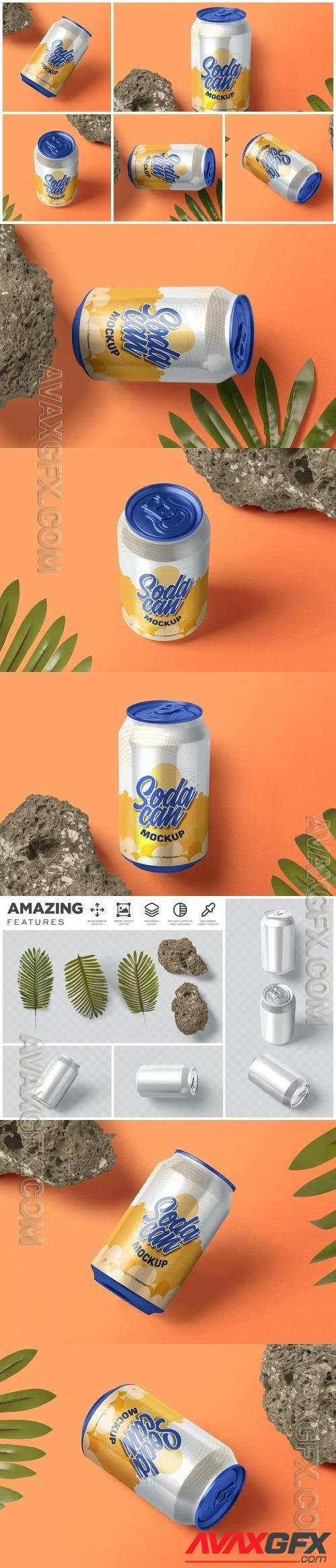 330 ml Soda Can Mockups LD7MPAK