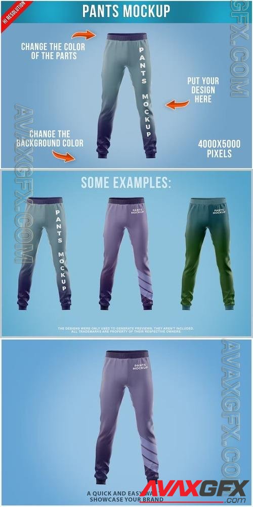 Pants Mockup Front Template LNXKRKM