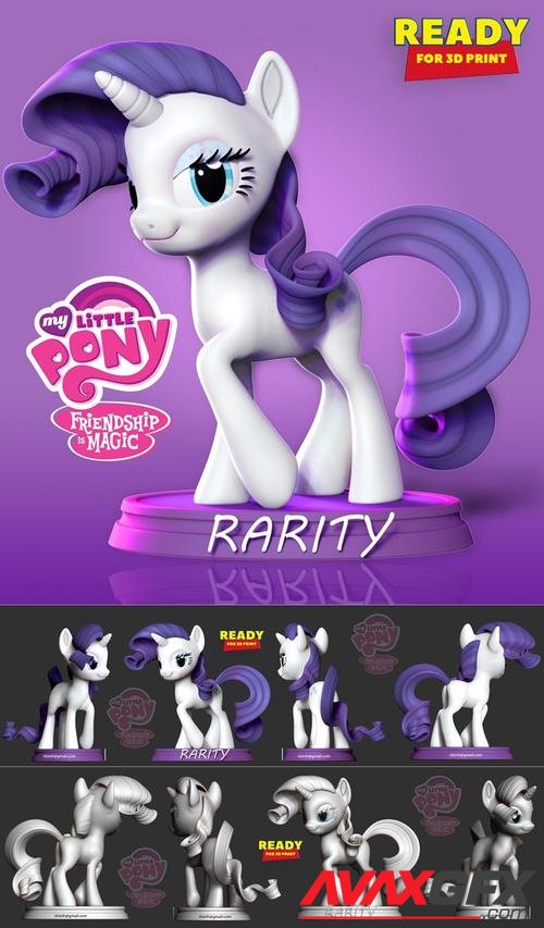 Rarity Little Pony Fanart – 3D Print