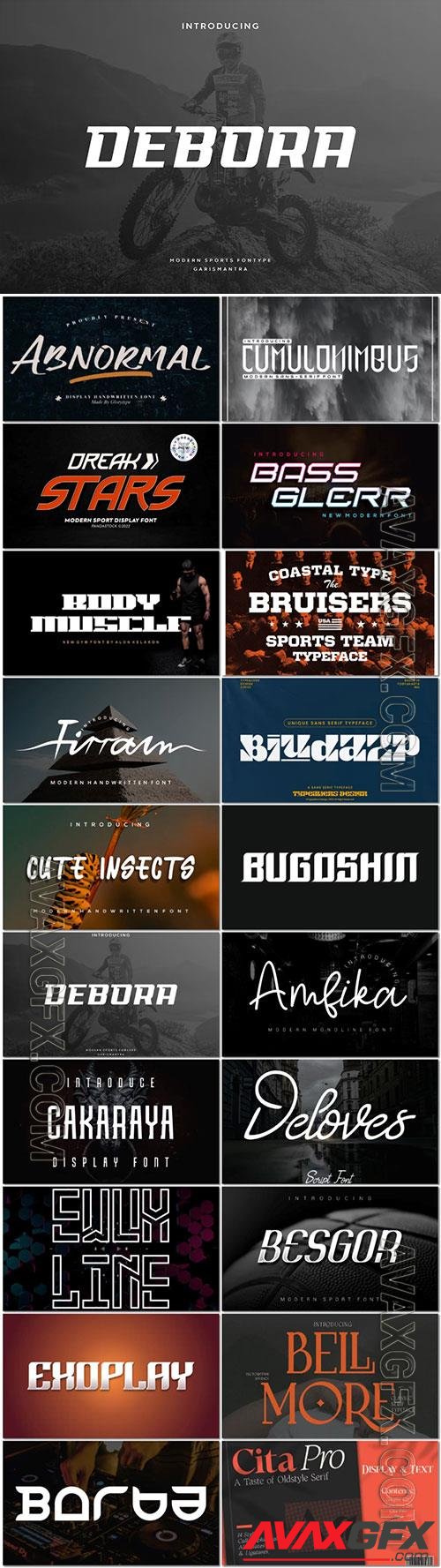 20 fonts exclusive collection for creativity and design vol 3 OTF