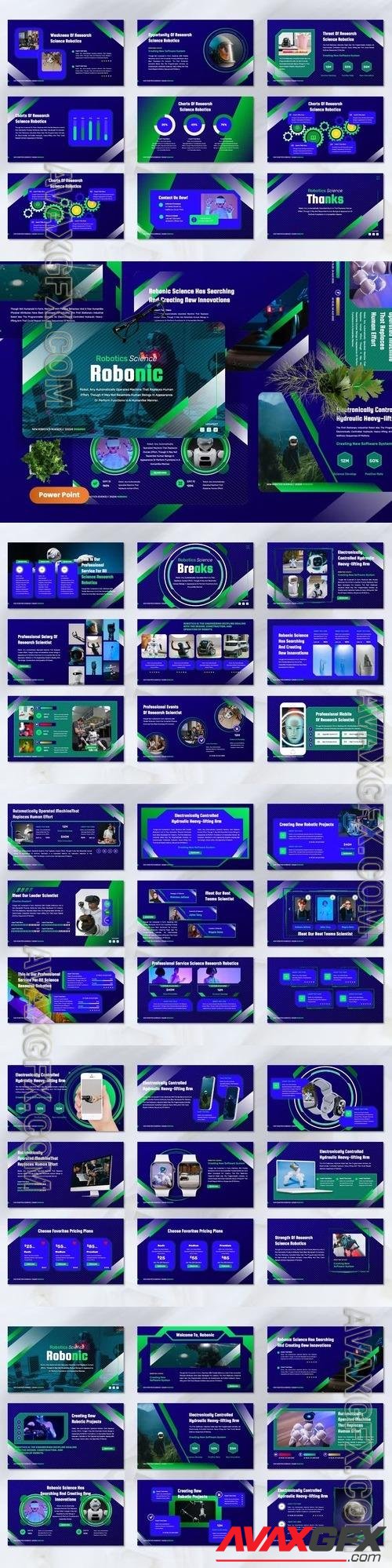 Robonic - Robotics Powerpoint Templates V6YBCNP