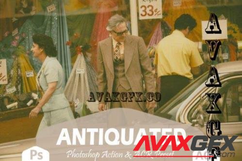 12 Antiquated Photoshop Actions And ACR Presets, Vintage - 1932750
