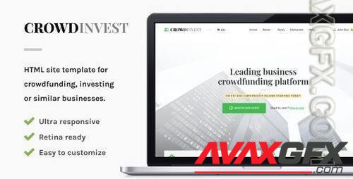 CrowdInvest - Crowdfunding Site Template 36687356