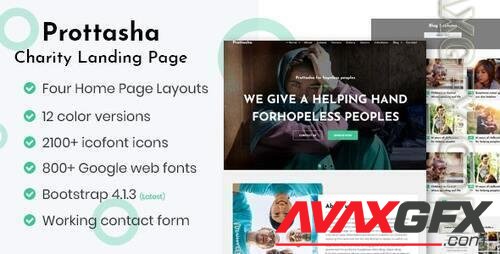 Prottasha - Bootstrap Charity Landing Page 22668574