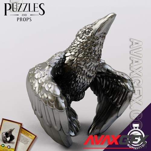 Figurine of Wondrous Power - Silver Raven 3D Print