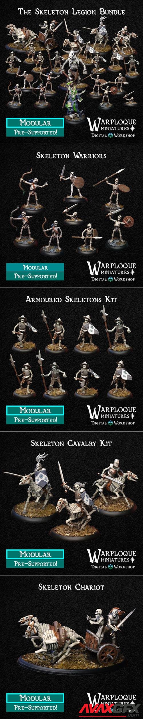 Warploque Miniatures – The Skeleton Legion – 3D Print