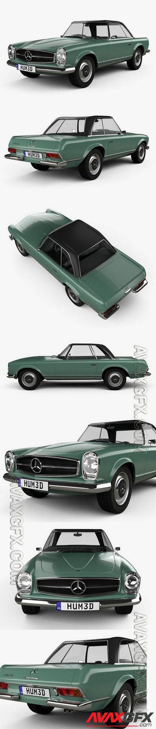 Mercedes-Benz SL-class (W113) 1963 3D Model