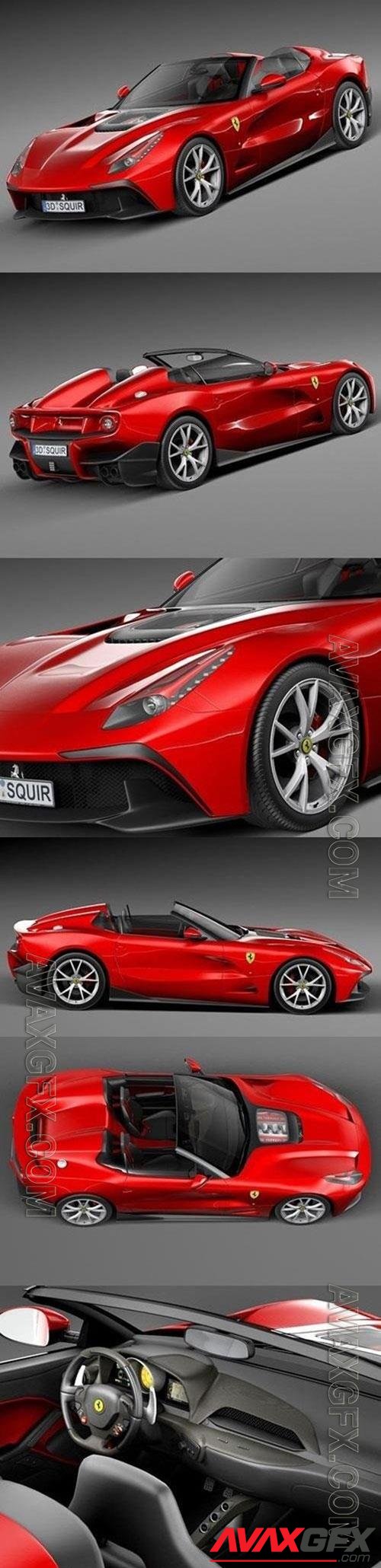 Ferrari F12 TRS Roadster 2014 3D Model