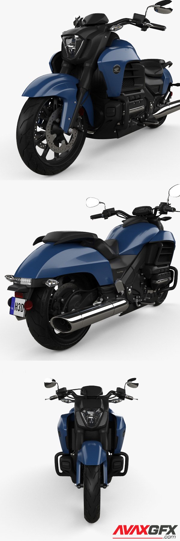 Honda Valkyrie GL1800C 2015 3D