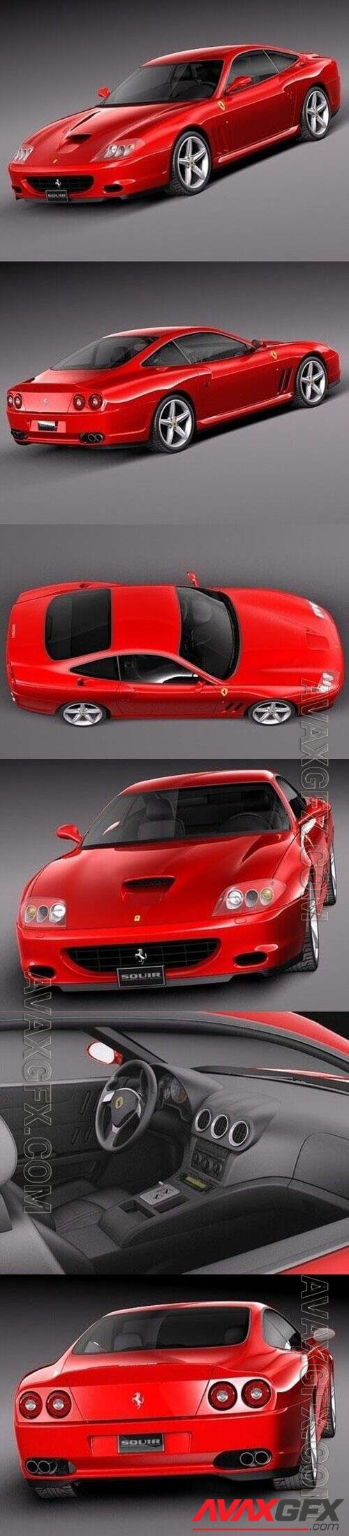 Ferrari 575M Maranello 2002-2006 3D Model