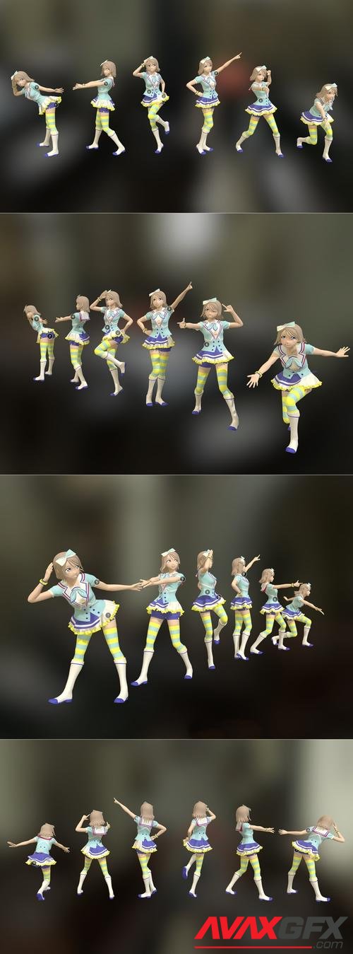 Idol 6 Poses – 3D Print