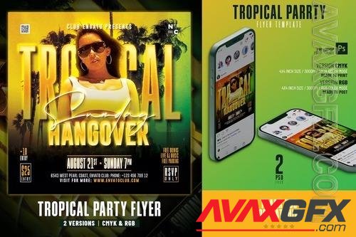 Tropical Party Flyer ZG6UJJC