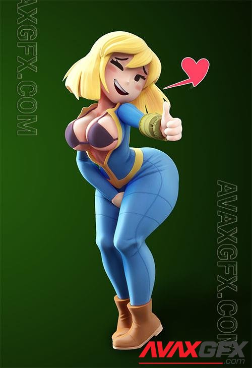 Vault Girl 3D Print