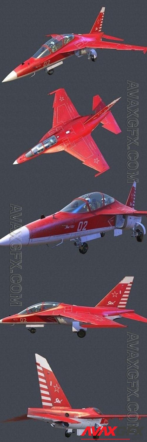 YAK-130 Training Plane 3D Model