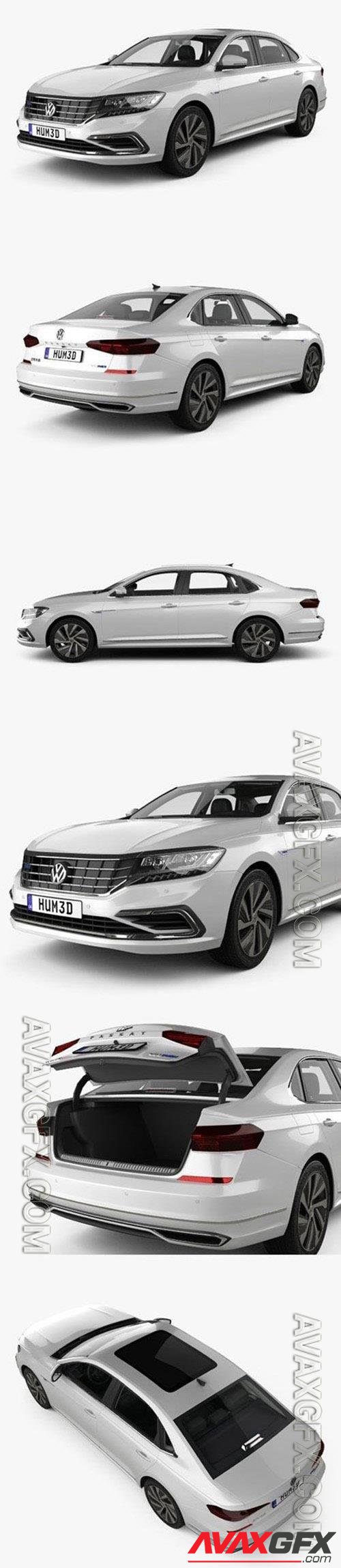 Volkswagen Passat PHEV CN-spec with HQ interior 2019 3D Model