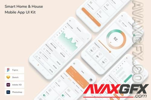 Smart Home & House Mobile App UI Kit ZD86N4E