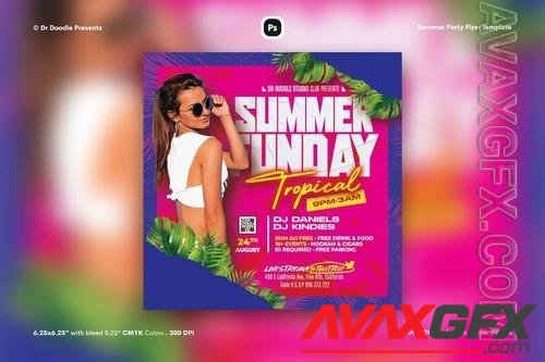 Summer Party Flyer EN37YHQ