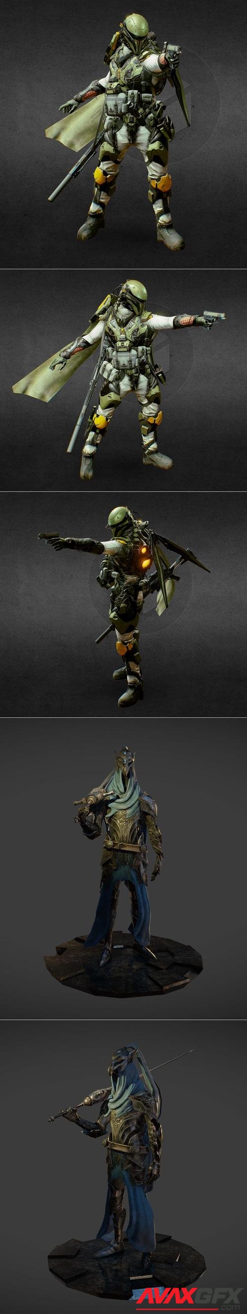 Boba Fett and Knight Artorias – 3D Print