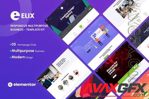 ThemeForest - Elix - Responsive Multipurpose Creative Business Template Kit 38314565