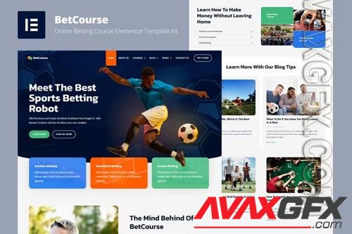 ThemeForest - BetCourse - Sports Betting and Prediction Course Elementor Template Kit 38328351