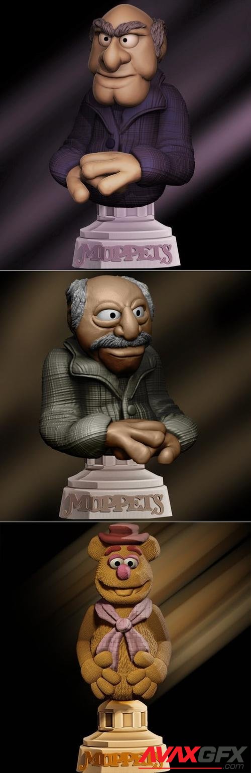 Muppets - Waldorf - Rober Rollin Patreon, Statler Grandpa, Bear – 3D Print