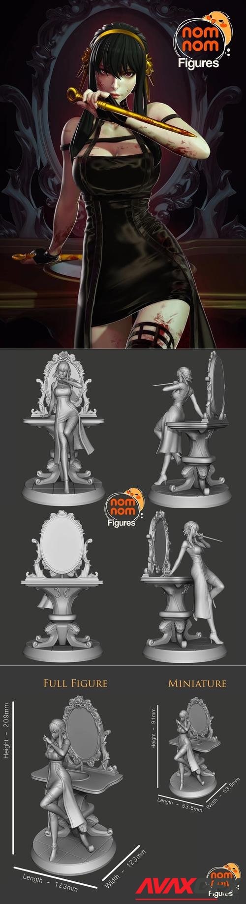 Yor Forger from Spy X Family - NomNom Figures – 3D Print