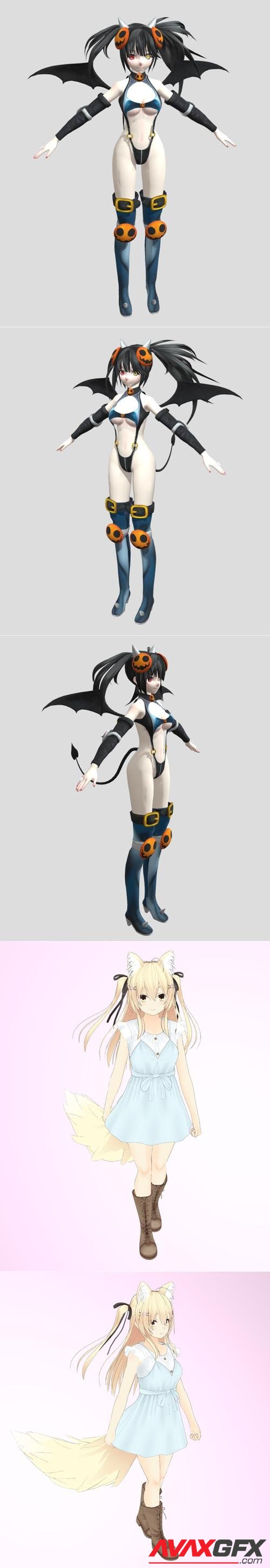 Kurumi Tokisaki Halloween Succubus and VRChat Avatar Sera B – 3D Print