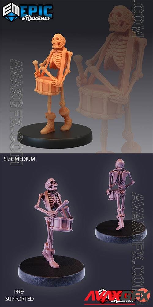 Skeleton Musician Drums 3D Print