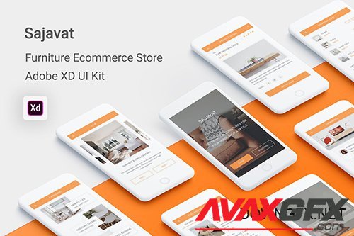 Sajavat - Furniture Ecommerce Store for Adobe XD