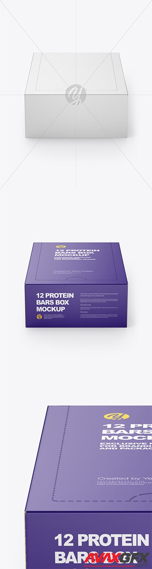 12 Protein Bars Box Mockup 55400
