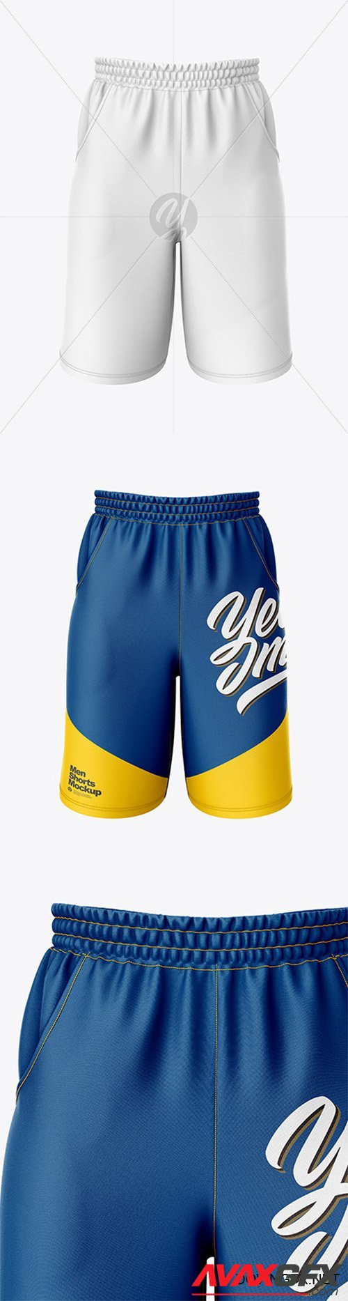 Compression Shorts Mockup – Front View 55385