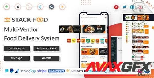 CodeCanyon - StackFood Multi Restaurant v5.7 NULLED v5.7 - 33571750 - NULLED