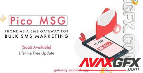 CodeCanyon - PicoMSG v1.2 NULLED - Phone As an SMS Gateway For Bulk SMS Marketing - 37780522