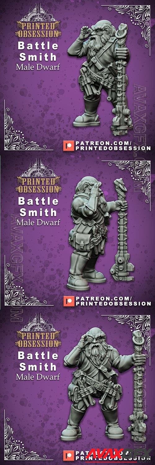 Battle Smith - Male Dwarf b3D Print