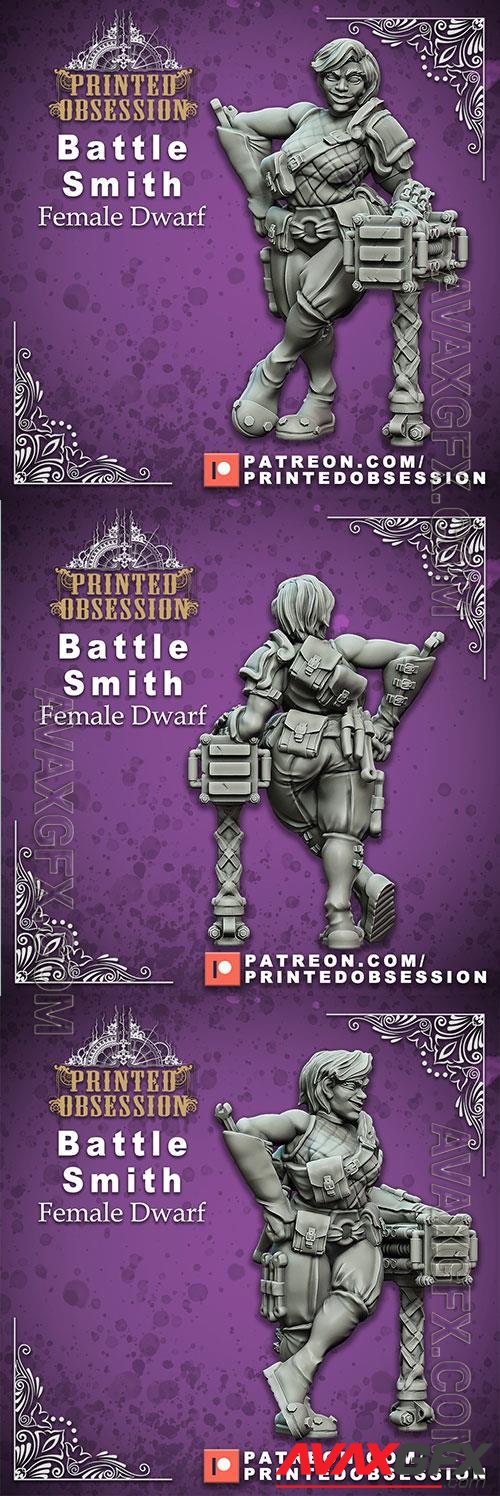 Battle Smith - Female Dwarf b3D Print