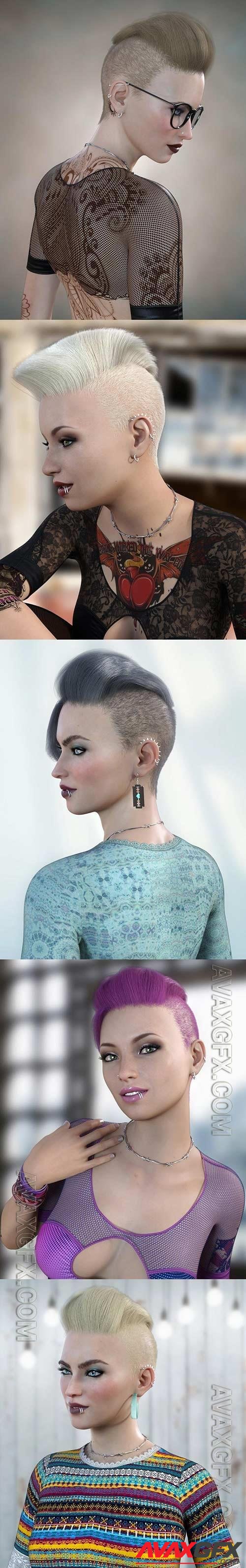 Makenna Hair for Genesis 8 Females